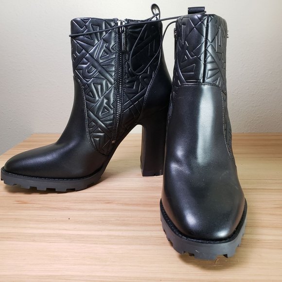 Karl Lagerfeld Black Ankle Boots - Picture 5 of 9